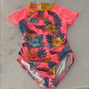 Tropical Floral Kids Swimwear Sz 4/5